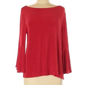 Like New CHICO'S Boatneck Bell Sleeved Top